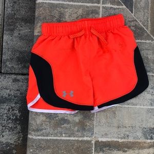 Under armour neon running shorts